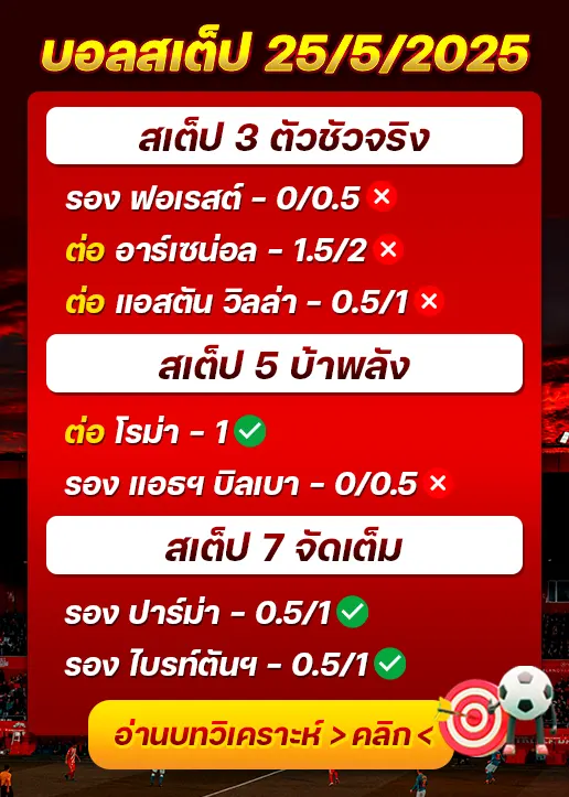 สถิติสเต็ป25/05/2025