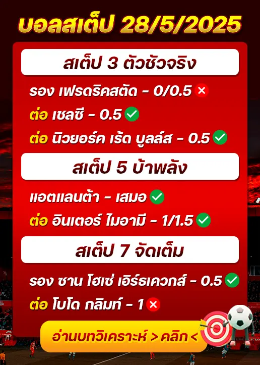 สถิติสเต็ป28/05/2025