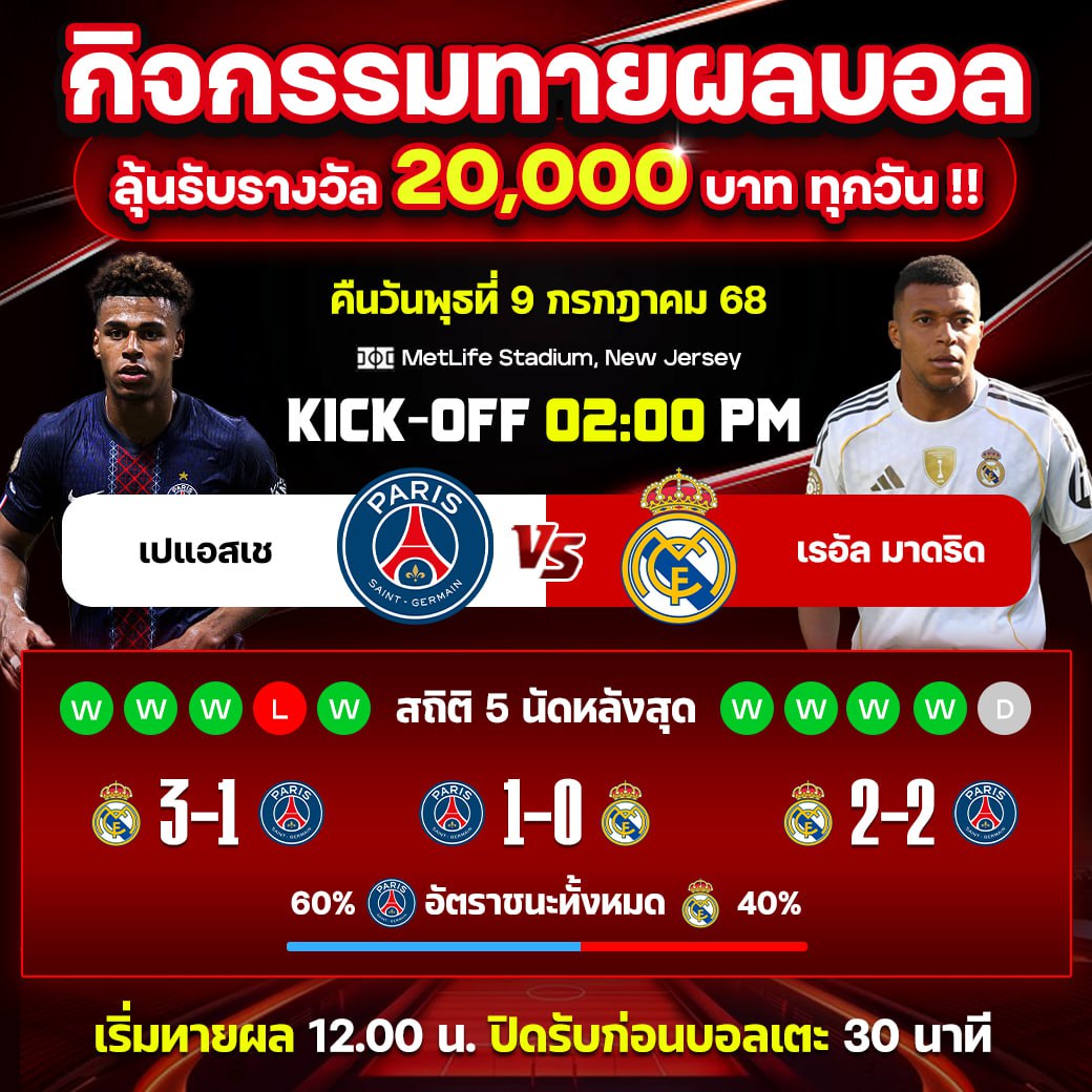 เปแอสเช vs เรอัล มาดริด
