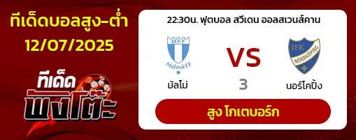 มัลโม่ vs นอร์โคปิ้ง