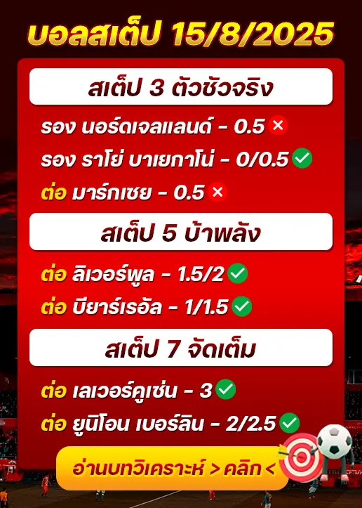 สถิติสเต็ป15/08/2025