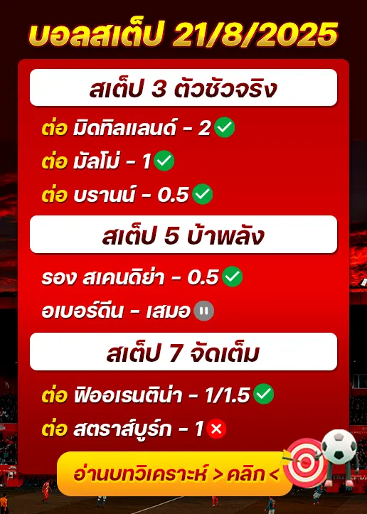 สถิติสเต็ป21/08/2025