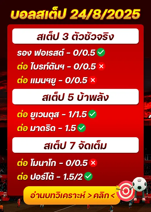สถิติสเต็ป24/08/2025