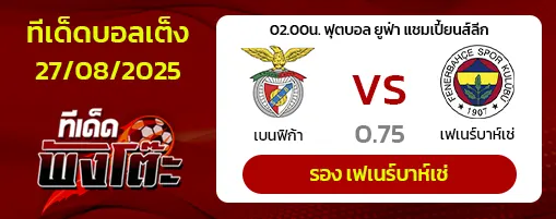 เบนฟิก้า vs เฟเนร์บาห์เช่