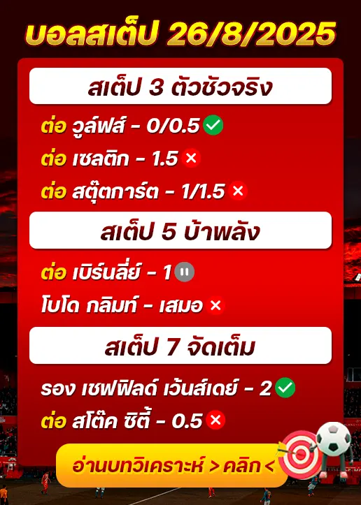 สถิติสเต็ป26/08/2025