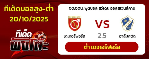 เดเกอร์ฟอร์ส vs ฮาล์มสตัด