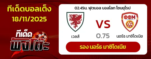 เวลส์ vs นอร์ธ มาซิโดเนีย