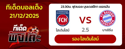 ไฮเด้นไฮม์ vs บาเยิร์น